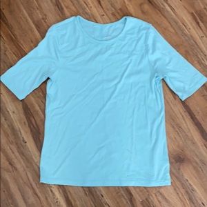 EUC A New Day Light Sage/Aqua Tee XL
